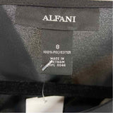 Alfani Women's Size S Black Floral Long Sleeve Shirt
