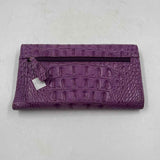 Brahmin Women's Purple Luxe embossed Wallet