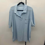 Vineyard Vines Men's Size 2XL Blue Striped Short Sleeve Shirt