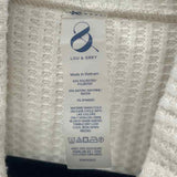 Lou & Grey Women's Size M Ivory Waffle Long Sleeve Shirt