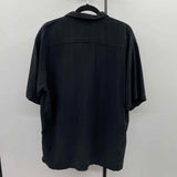 Burma Bibas Men's Size L Black Solid Short Sleeve Shirt