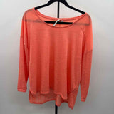 Calvin Klein Women's Size XL Orange Heathered Long Sleeve Shirt