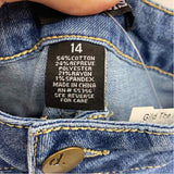 D. Jean Women's Size 14 Blue Solid Jeans