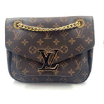 LOUIS VUITTON Brown & Tan Monogram MM PASSY Crossbody