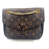LOUIS VUITTON Brown & Tan Monogram MM PASSY Crossbody