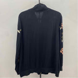 Living Doll Women's Size XL Black Floral Jacket