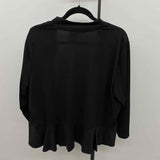 Dress Barn Women's Size XL Black Solid Cardigan