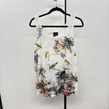 wallpaper Women's Size XL White Floral Tank