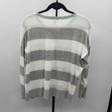 Belford Women's Size L Gray Stripe Sweater