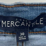 J Crew Women's Size 10 Blue Solid Jeans