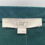 Loft Women's Size M Green Solid Long Sleeve Shirt