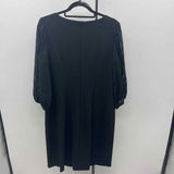 Connected Women's Size 14W Black Solid Dress