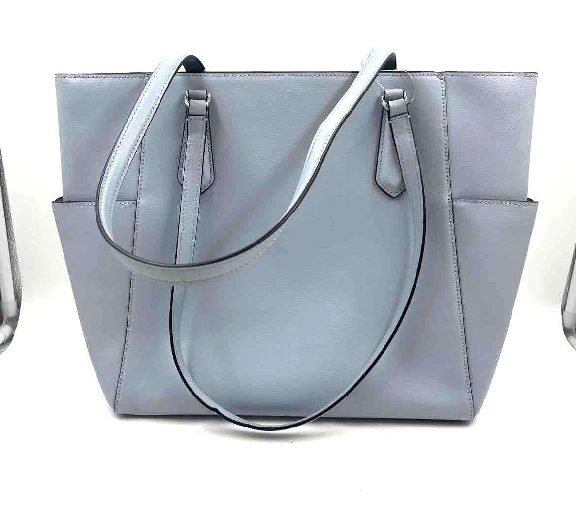 Back KATE SPADE NY Light Blue Saffiano Leather TIPPY Handled Tote Bag Purse