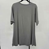 Belle by Kim Gravel Women's Size 1X Charcoal Waffle Short Sleeve Shirt