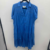 Anthropologie Junior's Size 18 Blue Textured Dress