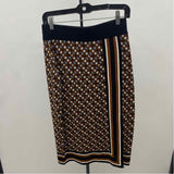 Nine West Women's Size 6 Black Geometric Skirt