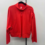 Zella Women's Size XL Orange Ribbed Long Sleeve Shirt