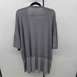 Tres Bien Women's Size S Navy Stripe Cardigan