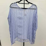 Chico's Women's Size M Purple Embroidered Coverup