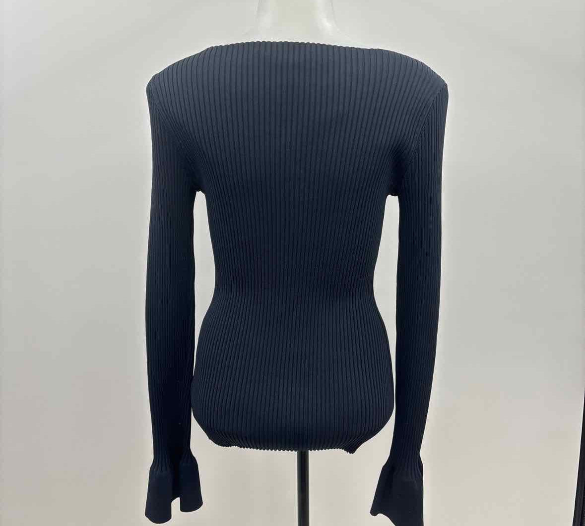 Theory Women's Size S Black Ribbed Sweater