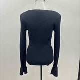 Theory Women's Size S Black Ribbed Sweater