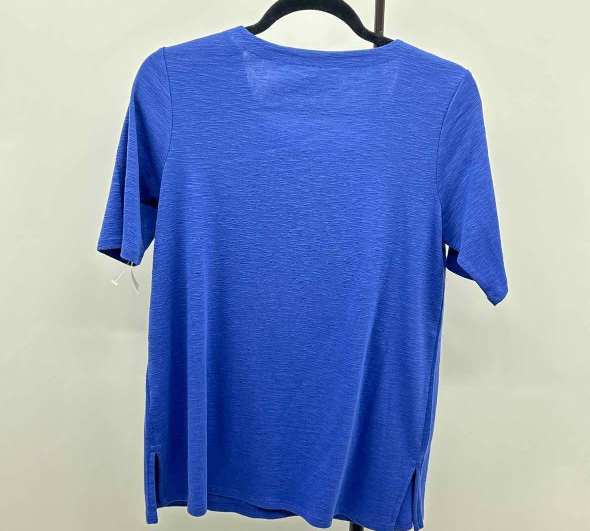 JJill Women's Size S Blue Heathered Short Sleeve Shirt
