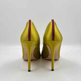 SJP Women's Shoe Size 8 Chartreuse Solid Heels