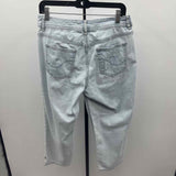 Chico's Women's Size 8 Light Blue Solid Capris