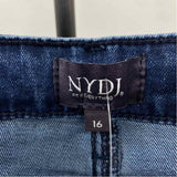 NYDJ Women's Size 16 Blue Solid Jeans