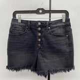 Zenana Women's Size 10 Black Solid Shorts
