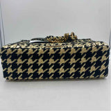 Kurt Geiger Women's Gold Luxe Houndstooth Purse