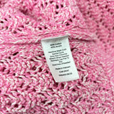 Talbots Women's Size 2X Pink Open Weave Sweater