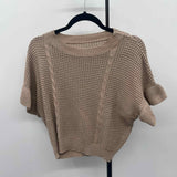 Unbranded Women's Size M Tan Solid Sweater