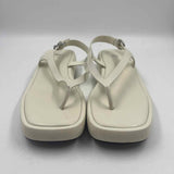 Zara Women's Shoe Size 8 Ivory Solid Sandals