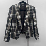 Nine West Women's Size L Brown Plaid Jacket