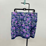 Stelk Parker Women's Size 14 Purple Palm Trees Skirt