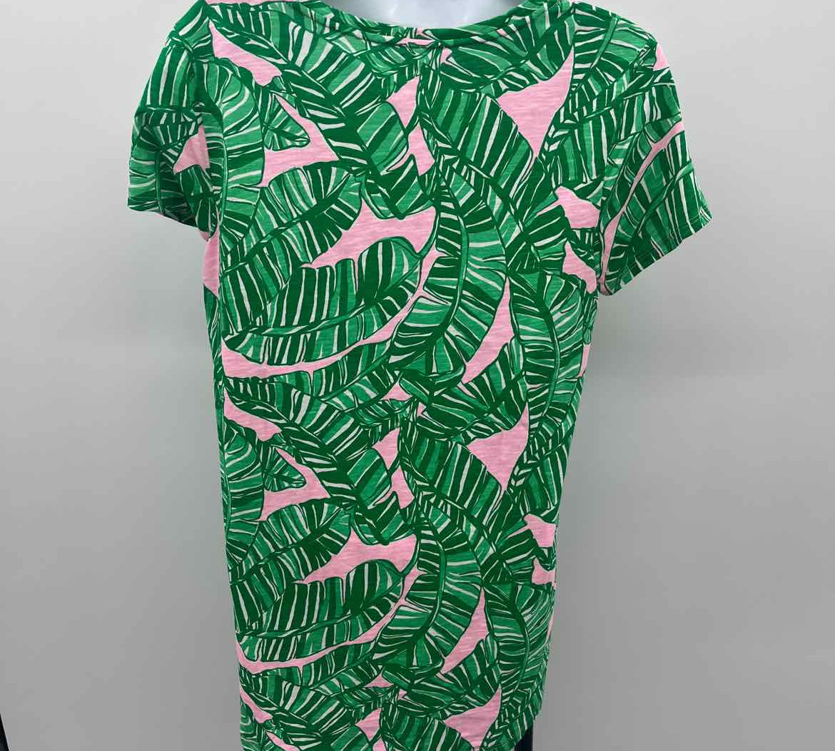 Lilly Pulitzer Women's Size S Green Leaf Sleeveless Shirt