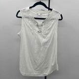 Westport Women's Size L White Eyelet Sleeveless Shirt