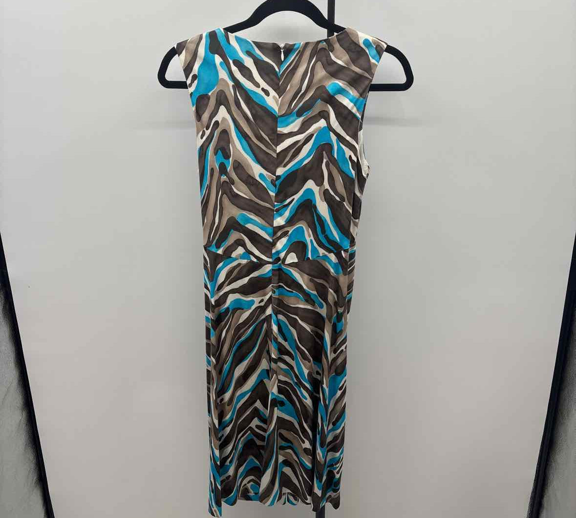 Trina Turk Women's Size 8 Brown Swirls Dress
