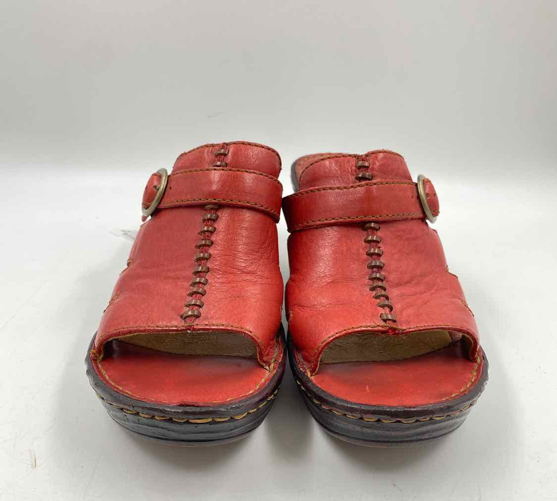 Born Women's Shoe Size 7 Red Solid Sandals