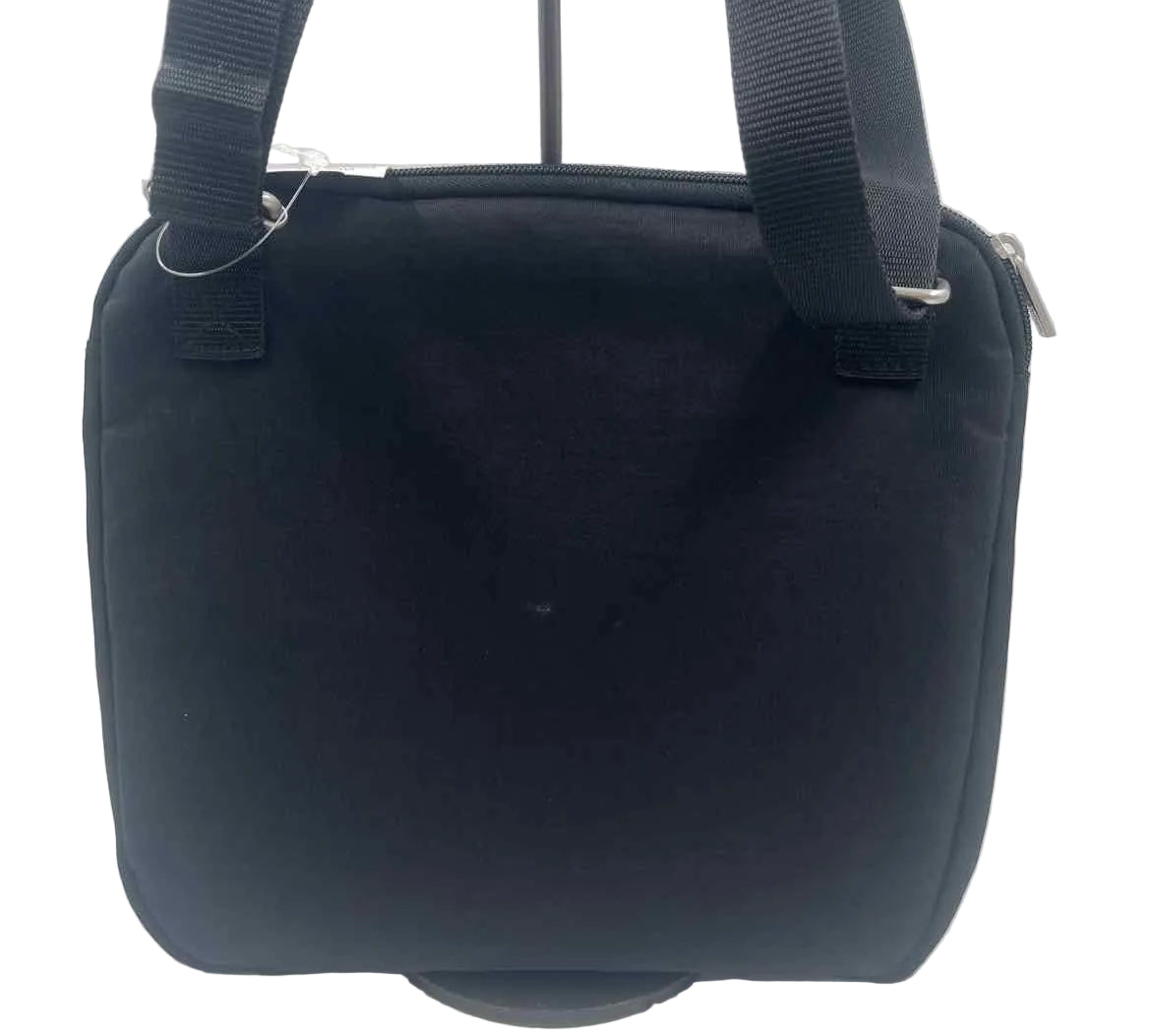 BAGGALLINI Black Nylon Multi-Pocket Crossbody Purse