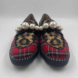 Betsey Johnson Women's Shoe Size 9.5 Black Multi-Pattern Loafers