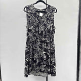 Lucky Brand Women's Size 14 Black Floral Dress