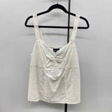 Lane Bryant Women's Size XXL White Eyelet Tank