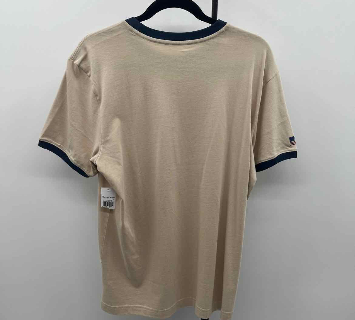 Life Is Good Men's Size M Beige Solid New with Tags T-shirt
