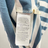 madewell Women's Size S Blue Stripe Short Sleeve Shirt