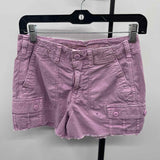 American Eagle Junior's Size 00 Lavender Solid Shorts
