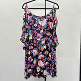 Bold Elements Women's Size XXL Black Floral Jumper