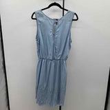 Holding Horses Women's Size 14 Light Blue Embroidered Dress