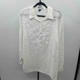 Ralph Lauren Women's Size 2X White Stripe Tunic